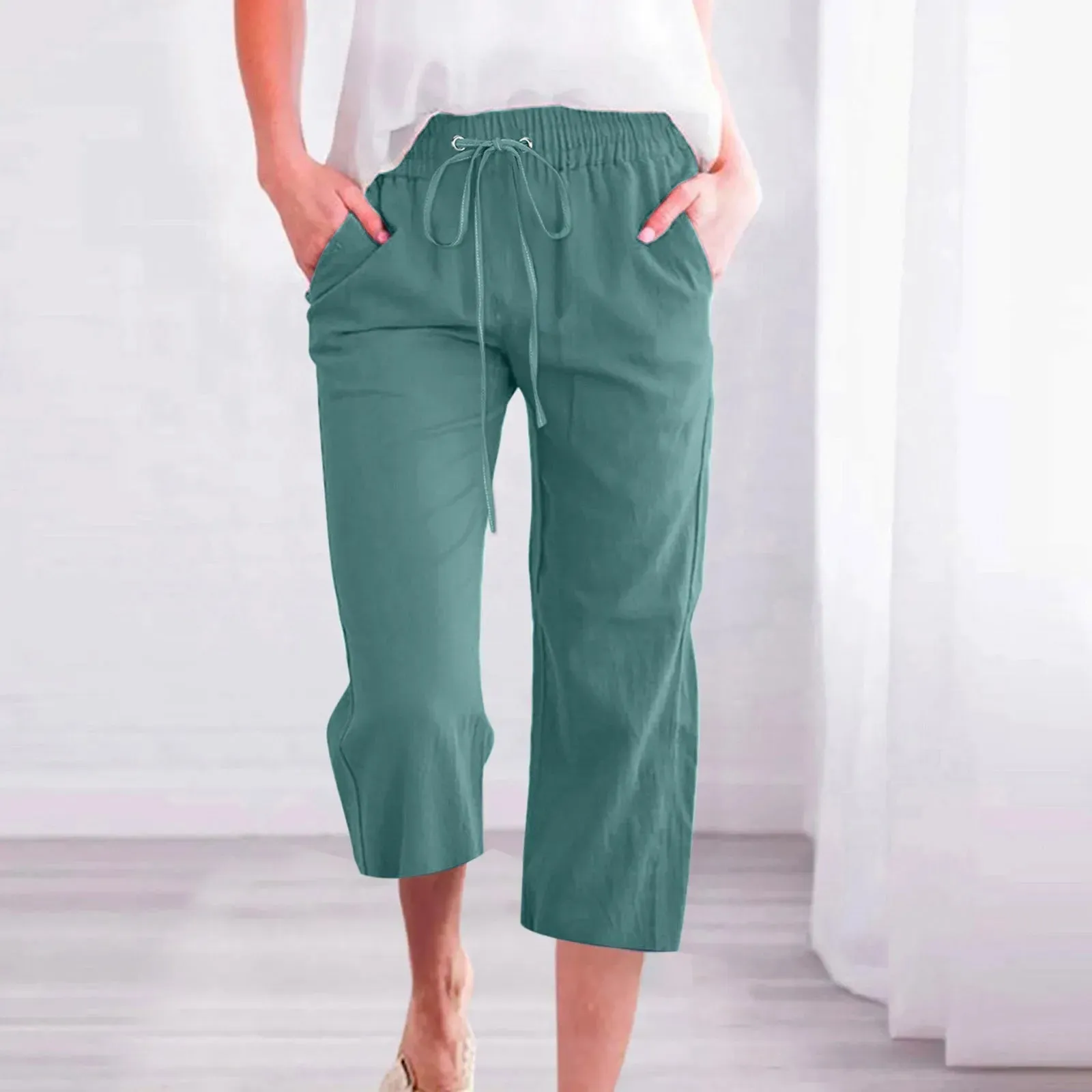 Cozy Linen Capris