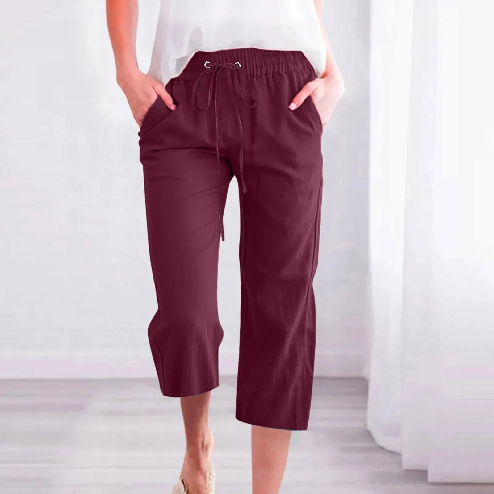 Cozy Linen Capris