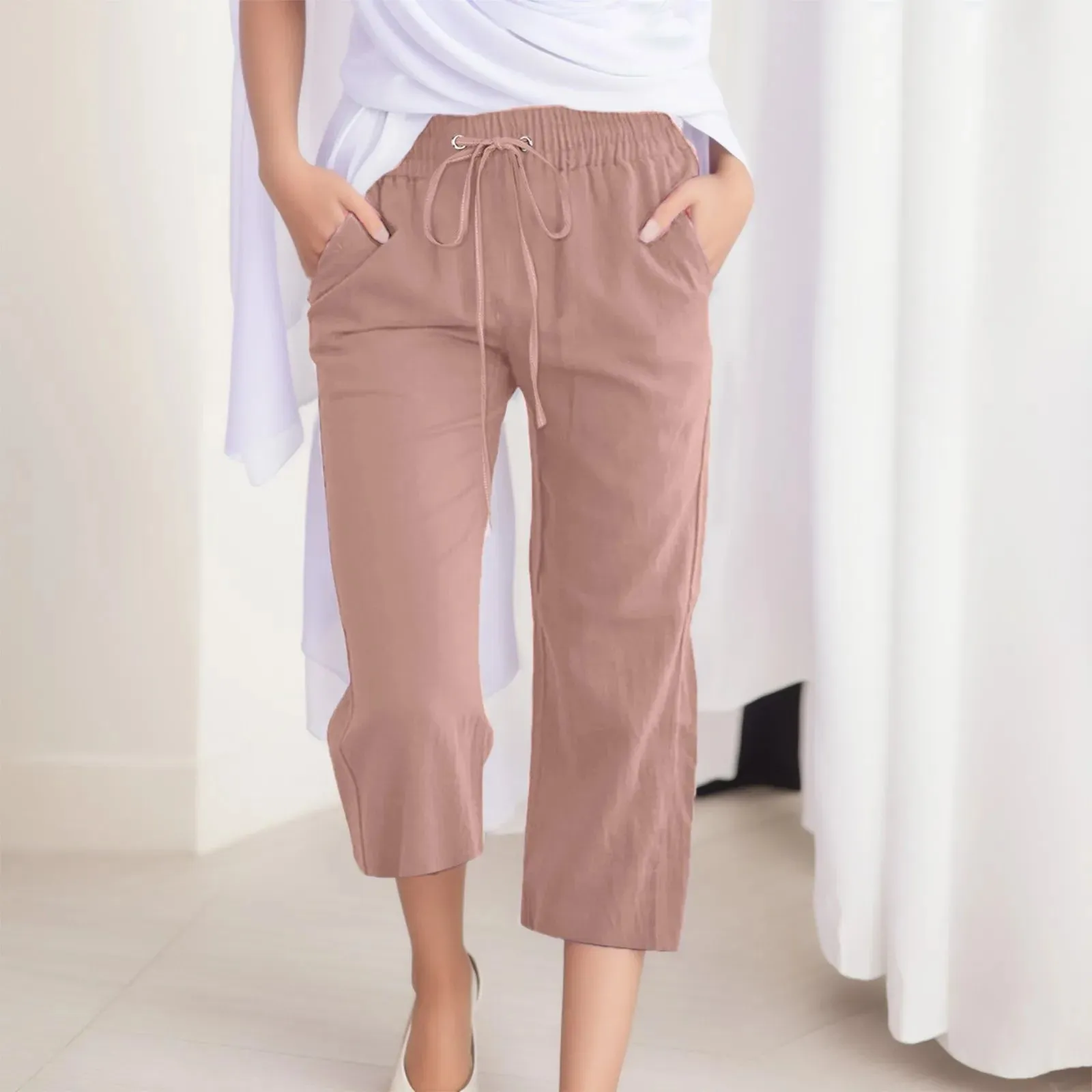 Cozy Linen Capris