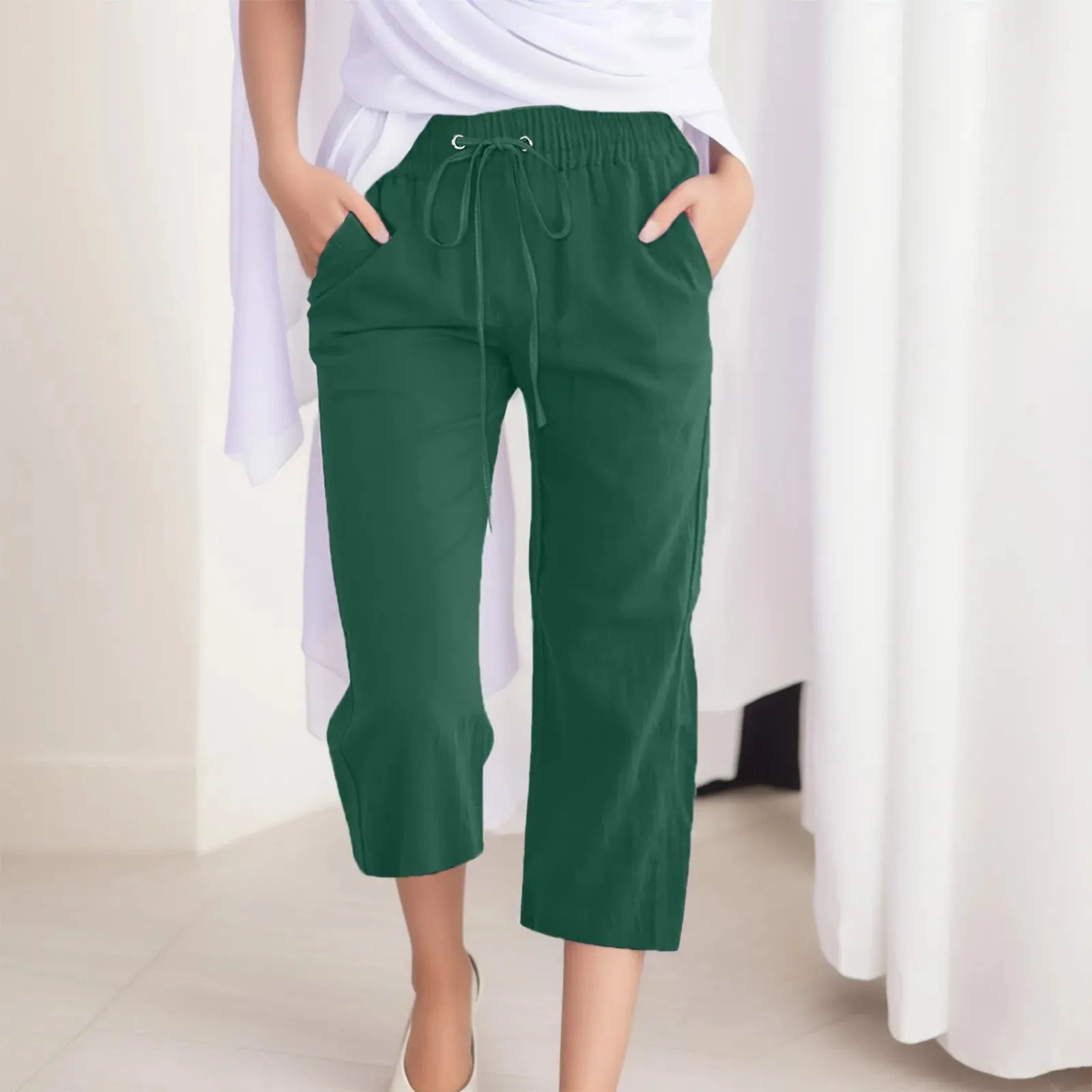 Cozy Linen Capris