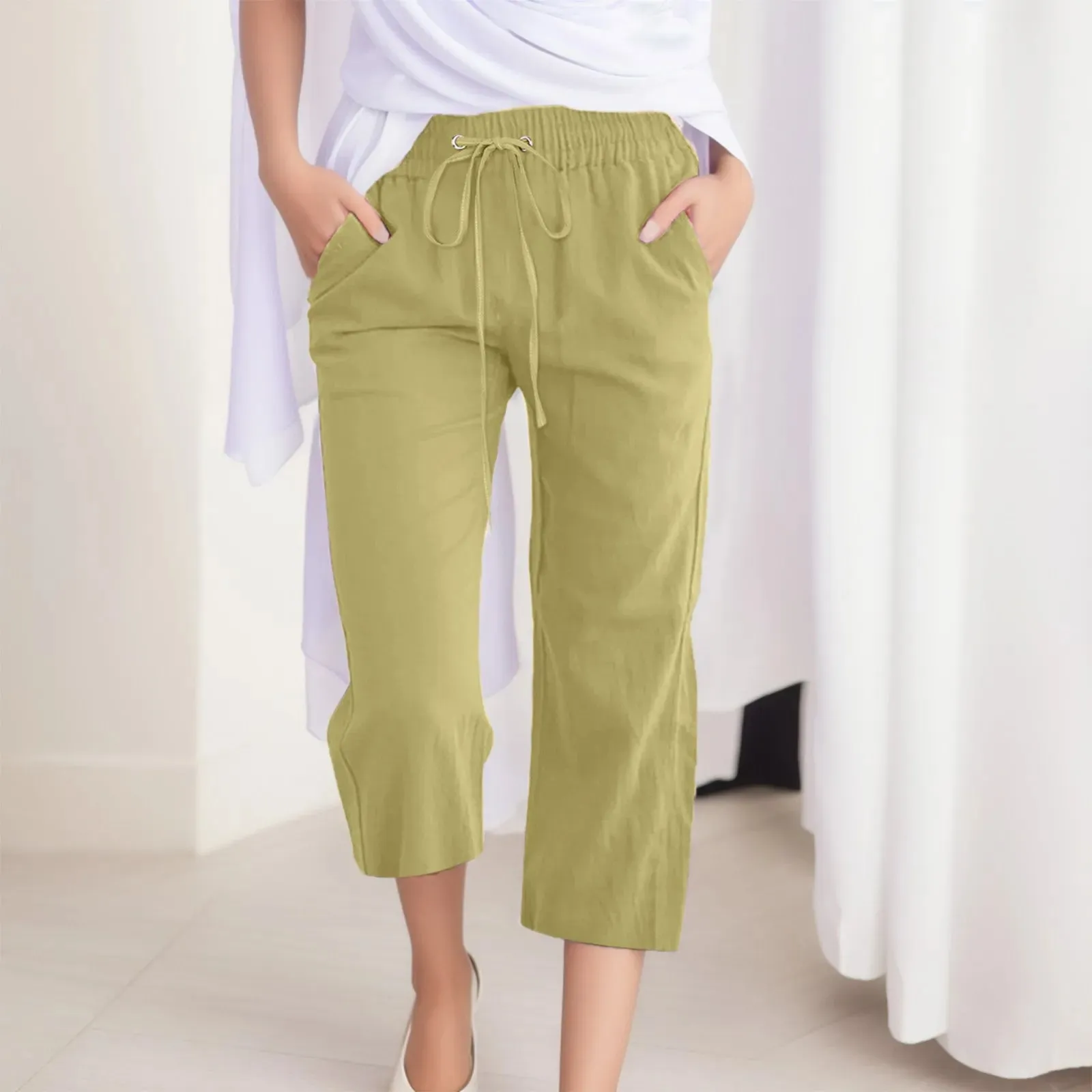 Cozy Linen Capris