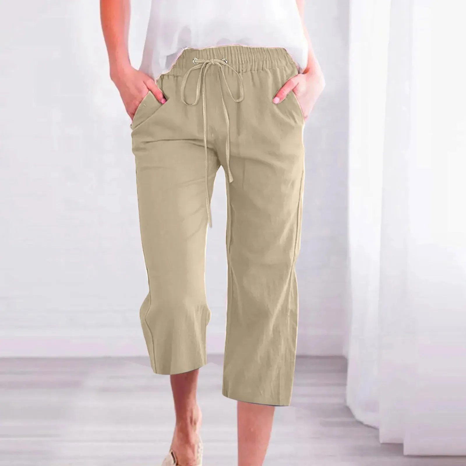 Cozy Linen Capris