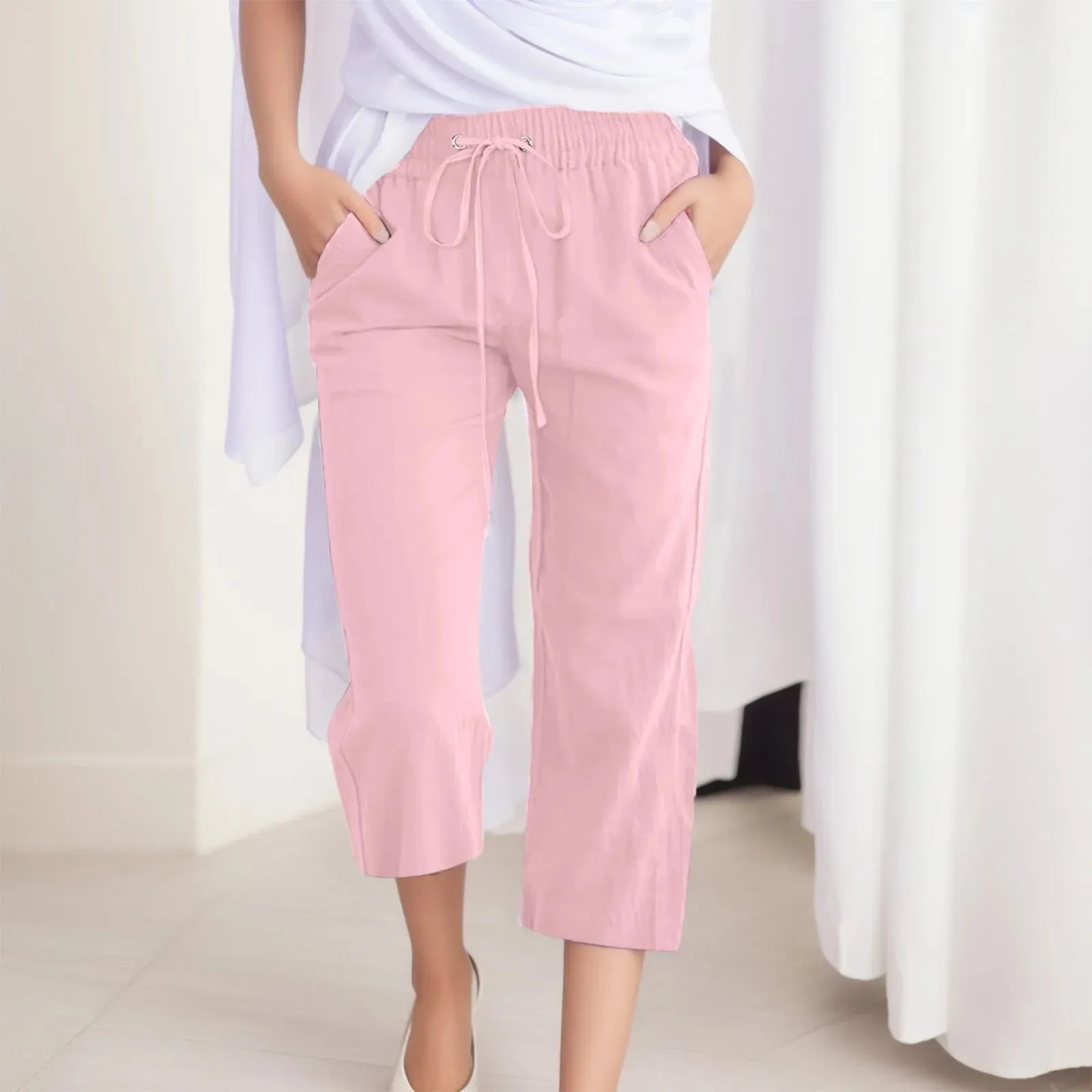 Cozy Linen Capris