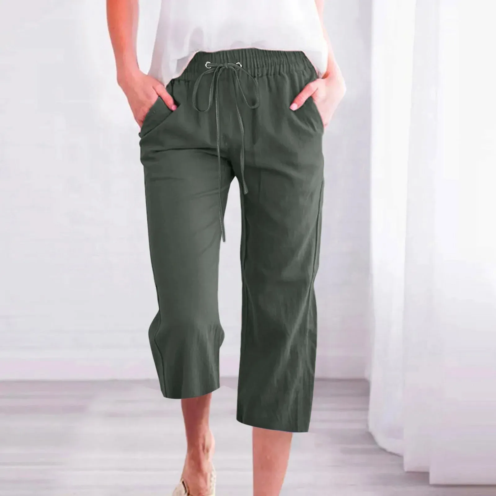 Cozy Linen Capris