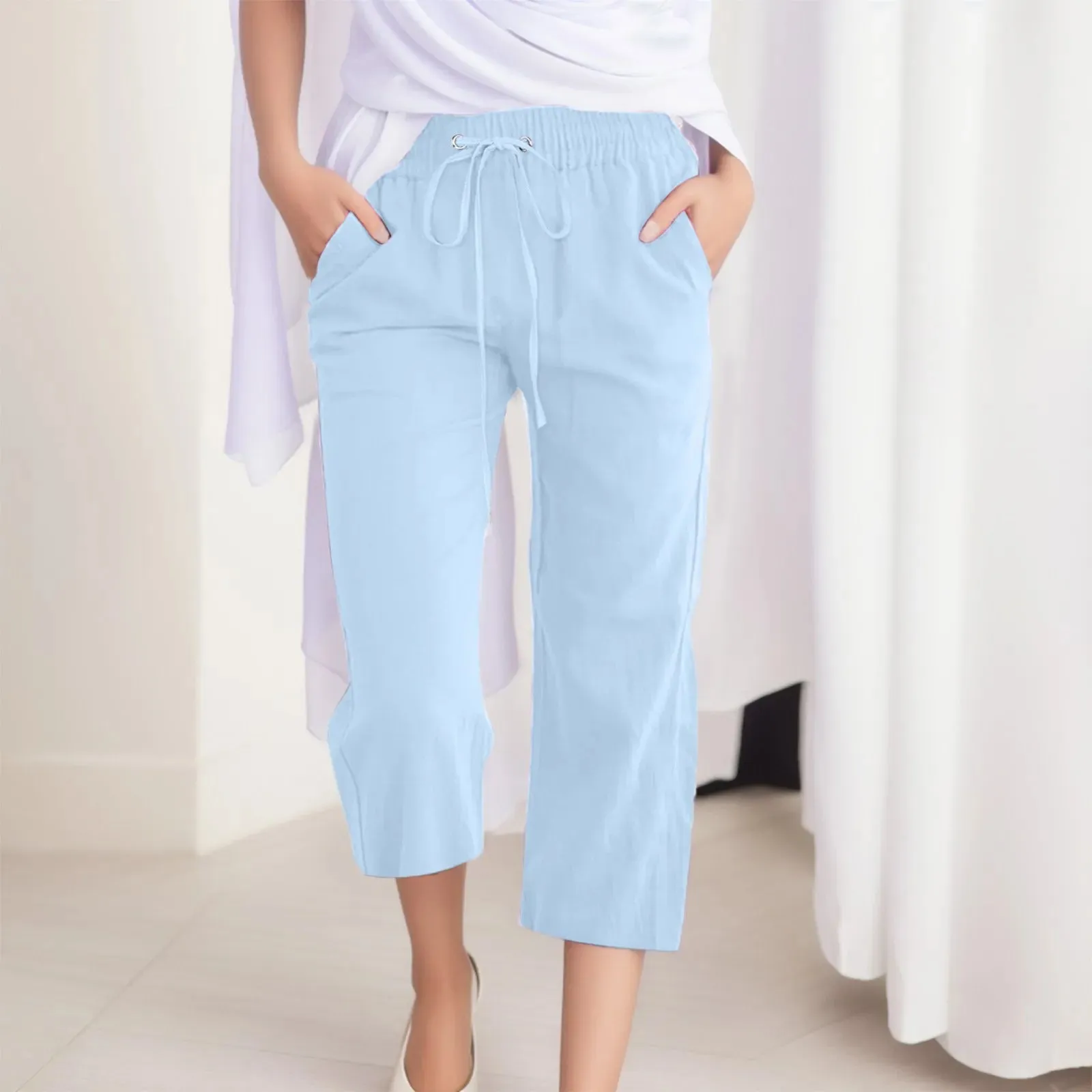 Cozy Linen Capris