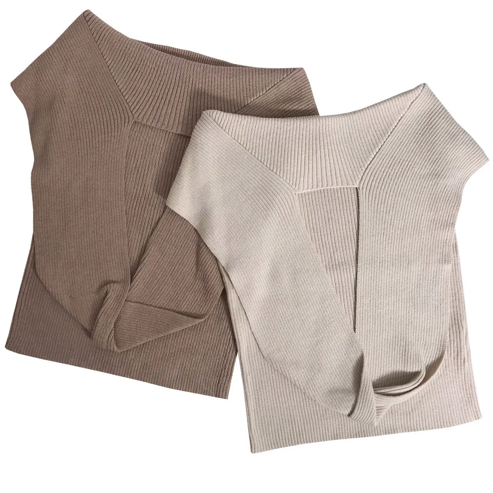 Cross Strapless Halter Camis Tops Sweaters