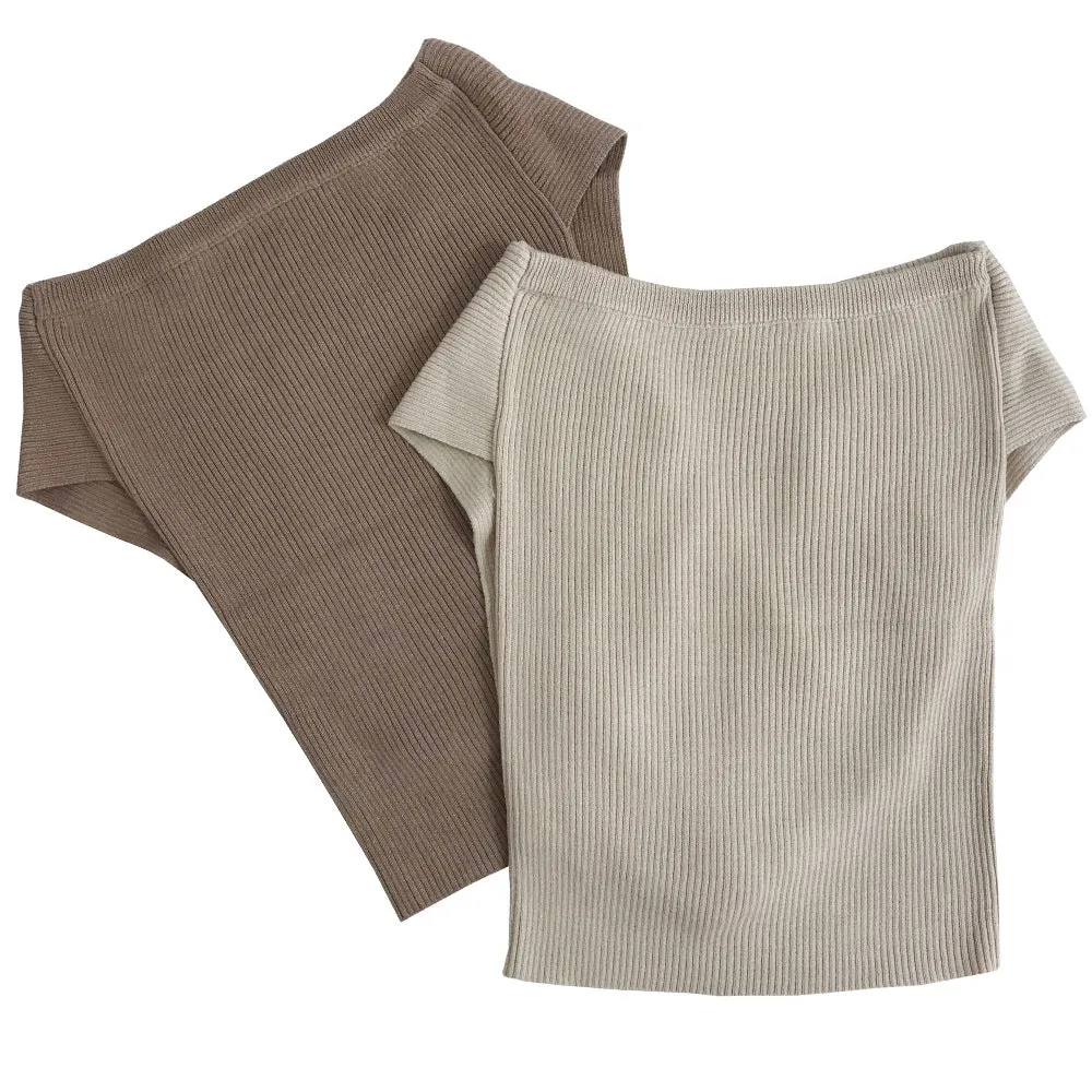 Cross Strapless Halter Camis Tops Sweaters