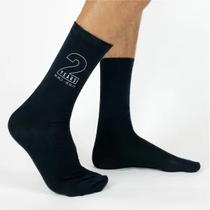 Custom Printed Socks for a 2 Year Anniversary Husband Gift
