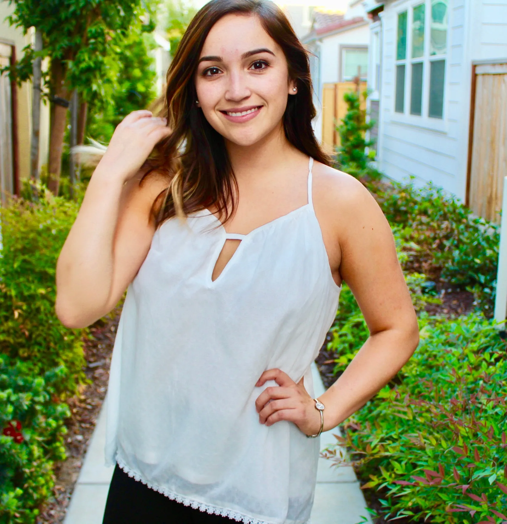 DAMSEL IN DISTRESS KEYHOLE TANK