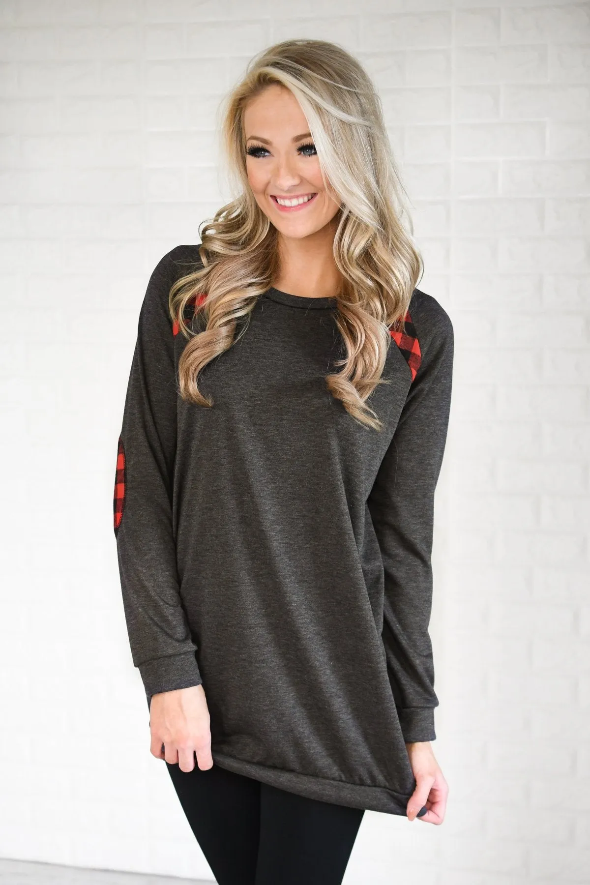 Dance to My Song Charcoal Tunic Top