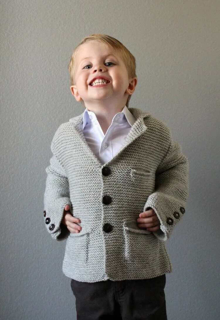 Dapper Cardigan Printed Pattern