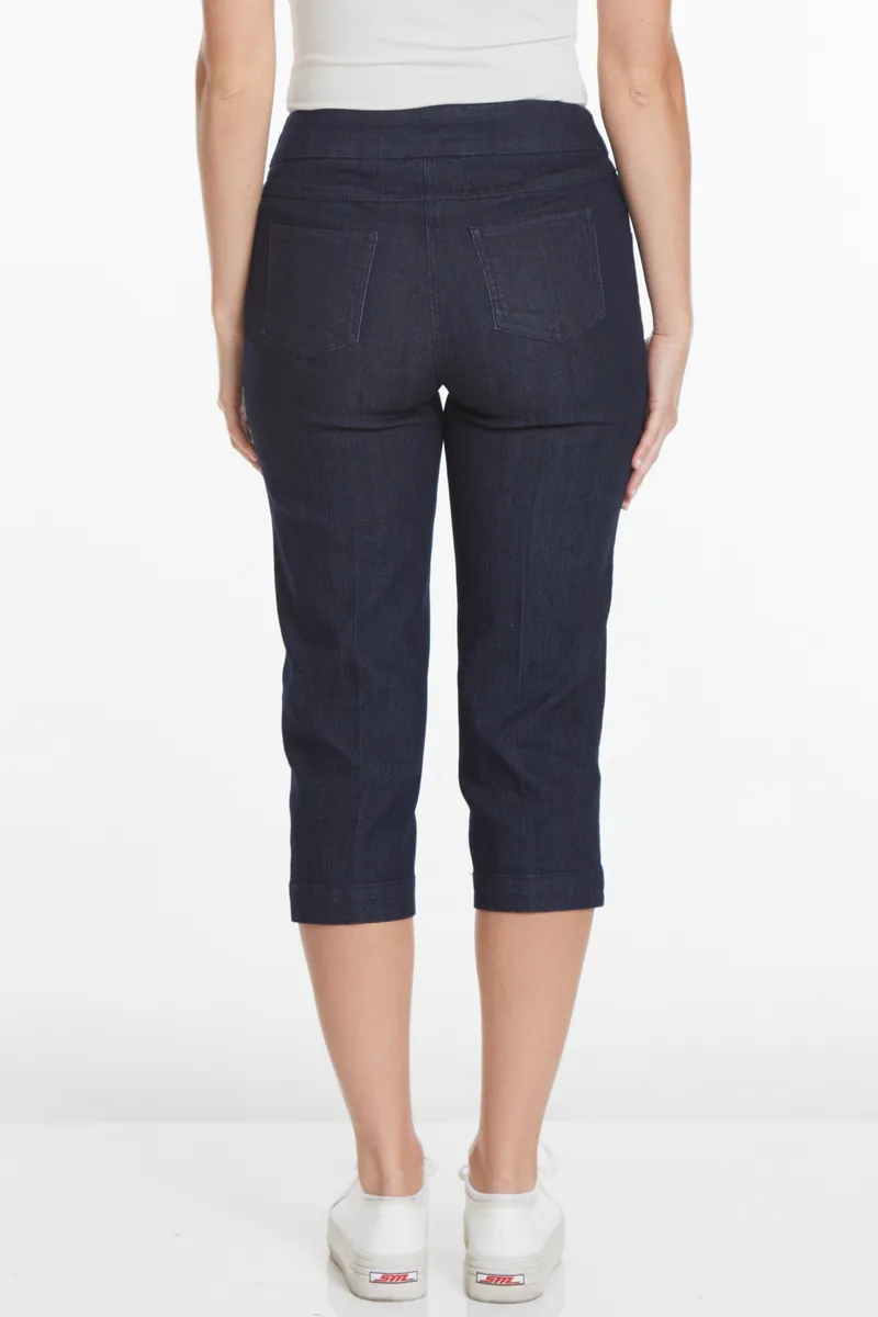 Dark Wash Denim Capri