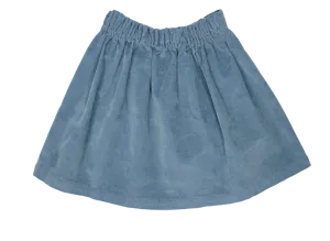 Denim Blue Corduroy Skirt