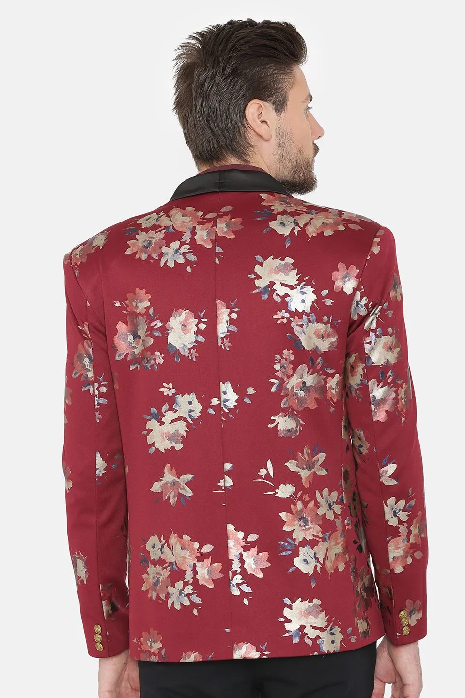 Digital Rayon Print MulticolouRed Tuxedo