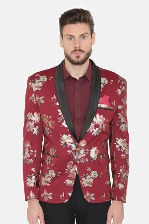 Digital Rayon Print MulticolouRed Tuxedo