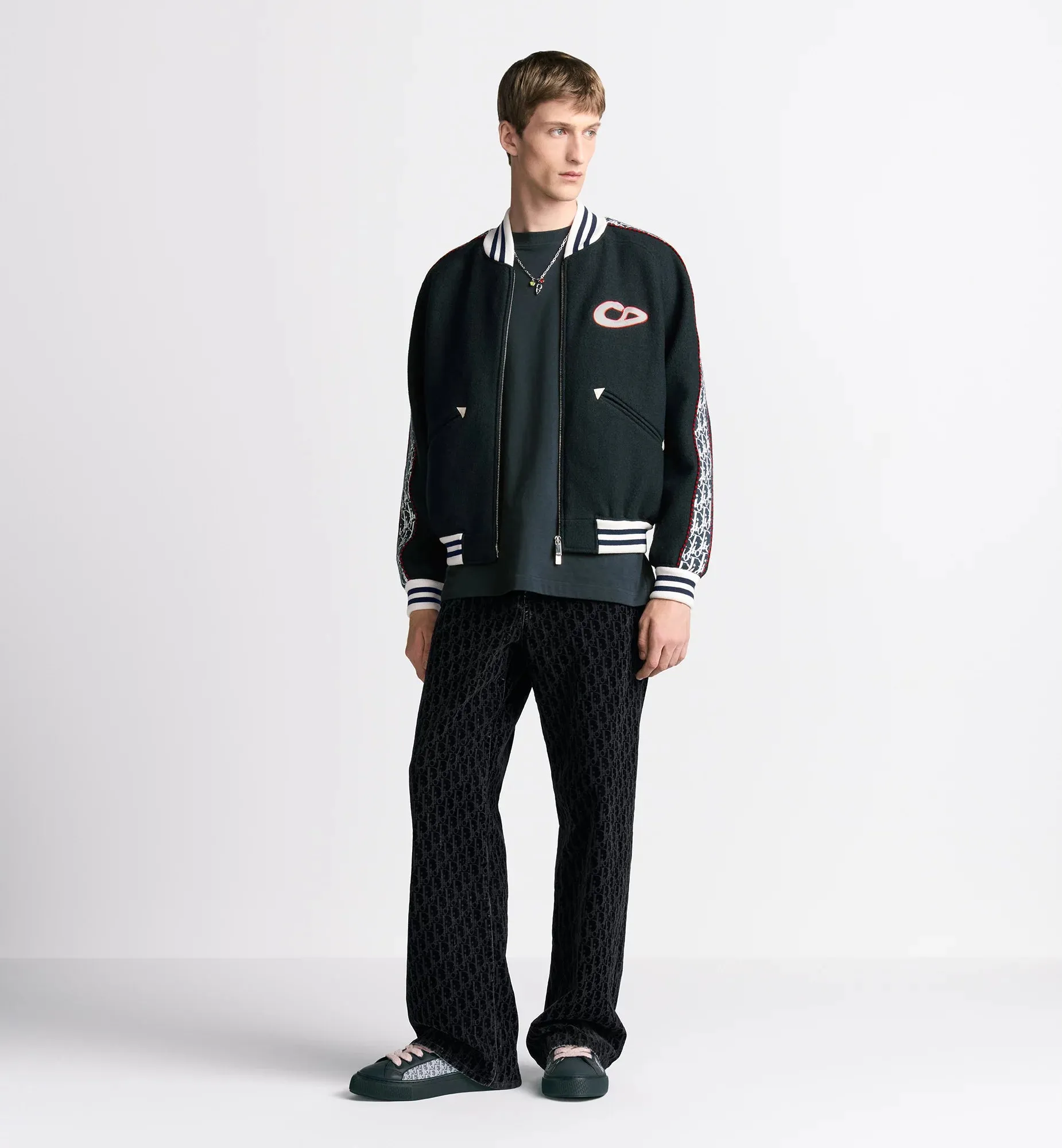 Dior And Kaws Varsity Jacket