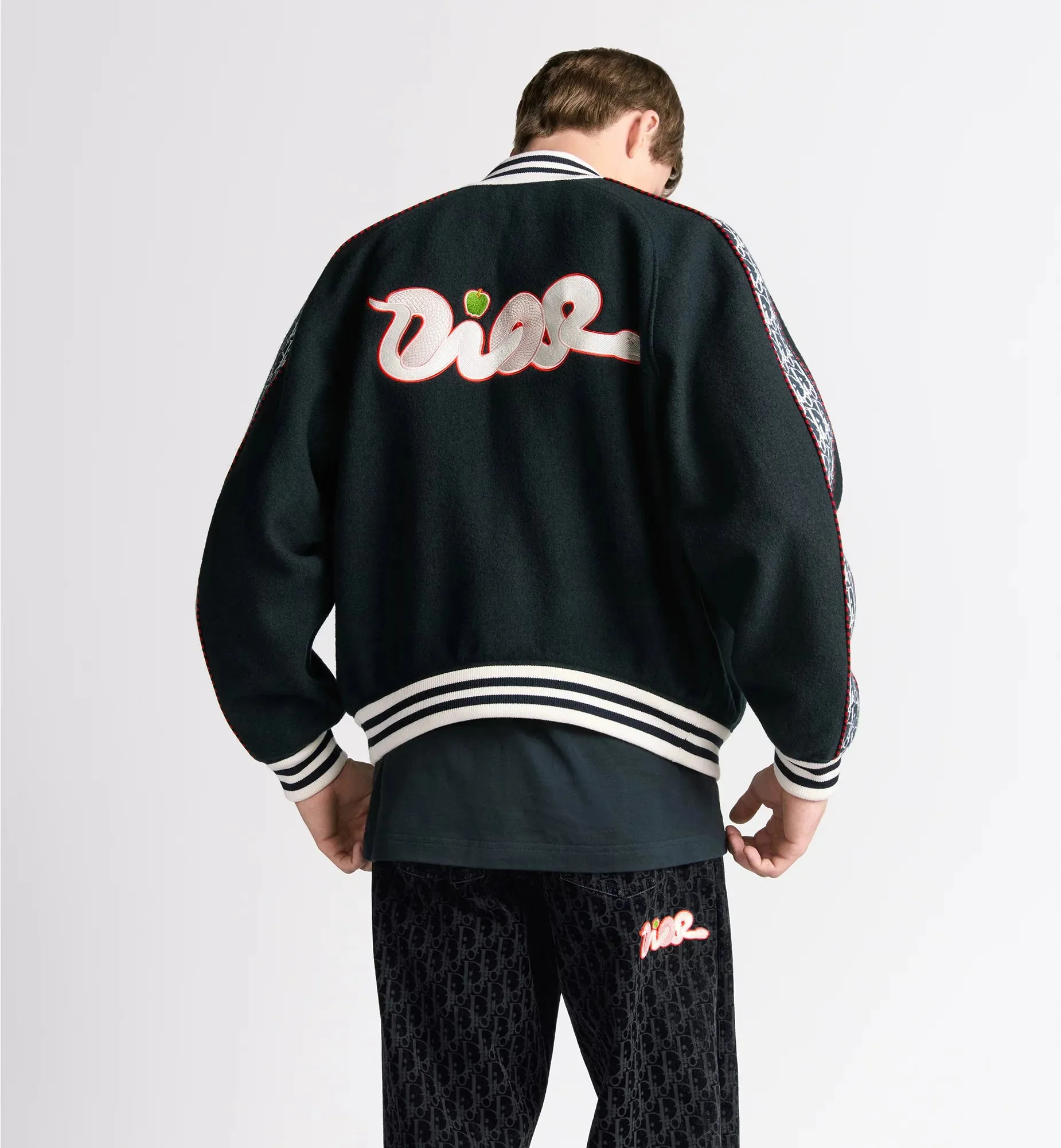 Dior And Kaws Varsity Jacket
