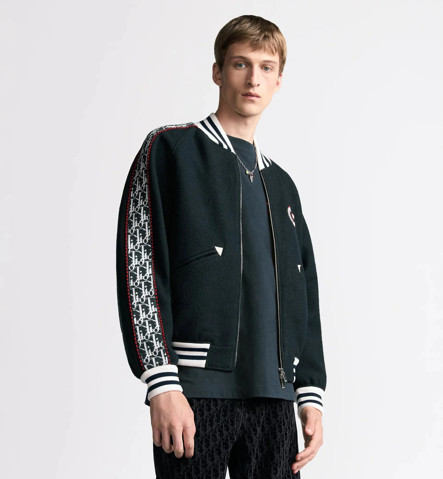 Dior And Kaws Varsity Jacket