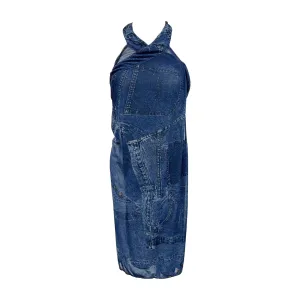 Dior Denim Print Wrap