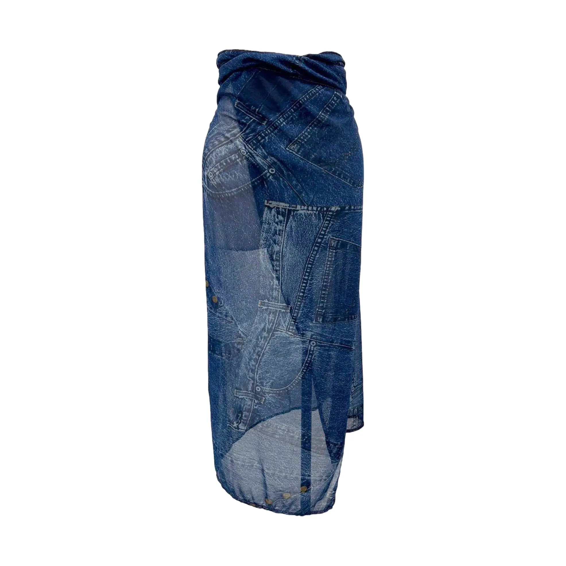 Dior Denim Print Wrap