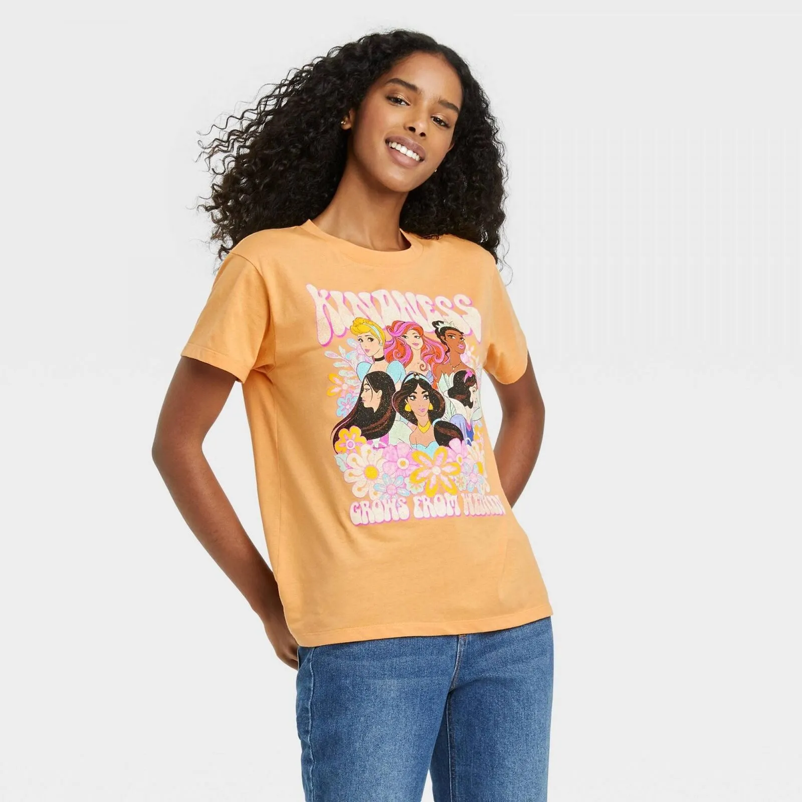 Disney Women's Princess Kindness Short Sleeve Graphic T-Shirt Tee