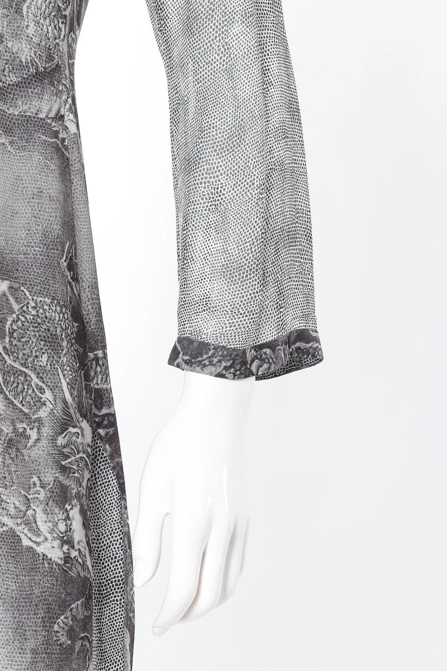 Dragon Print Silk Tunic