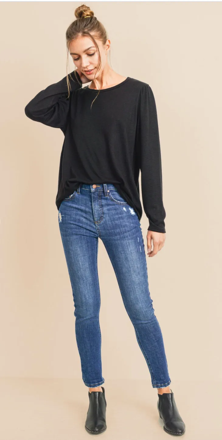 Draw You In Long Sleeve Top