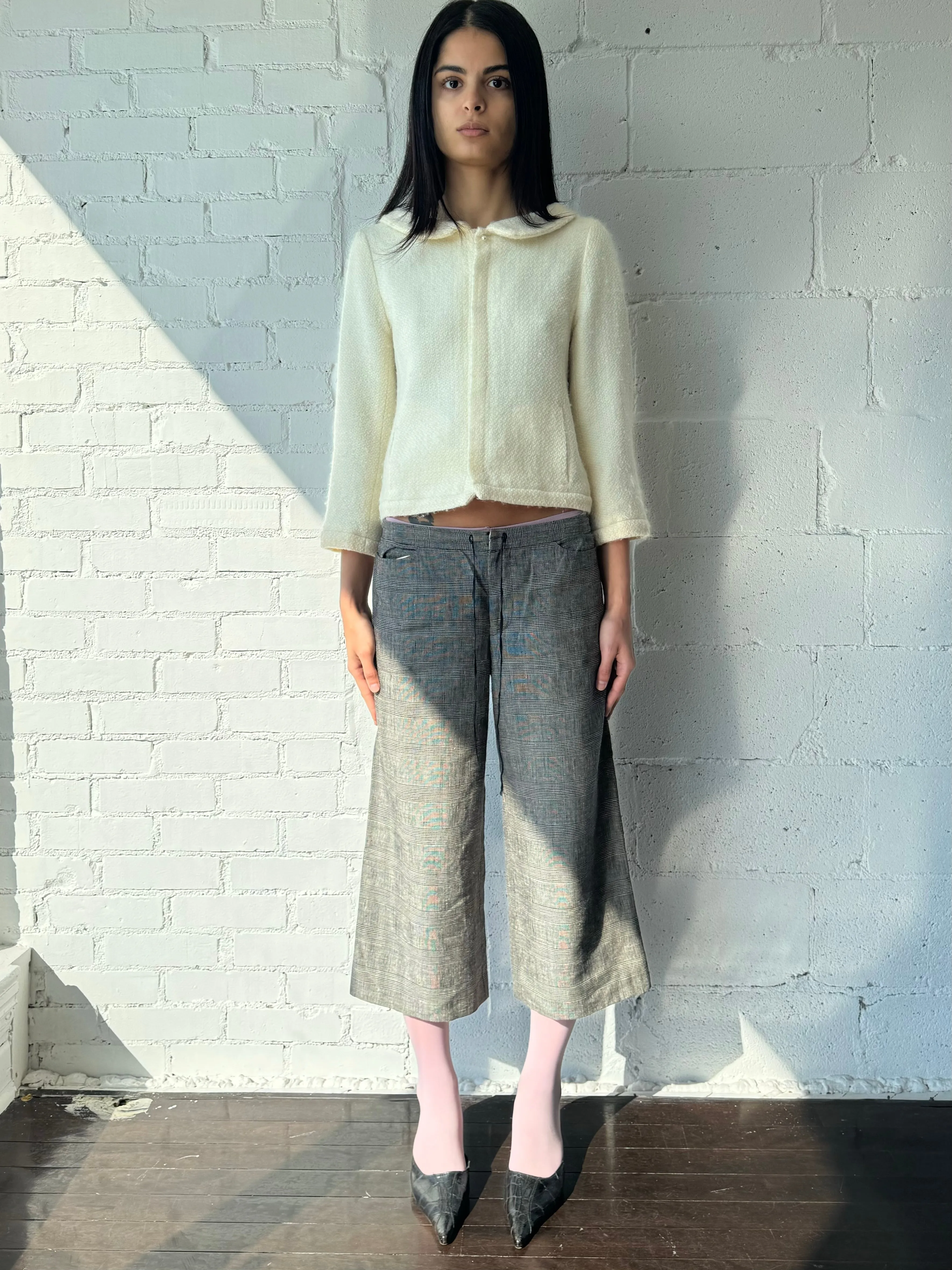 drawstring capris / grey