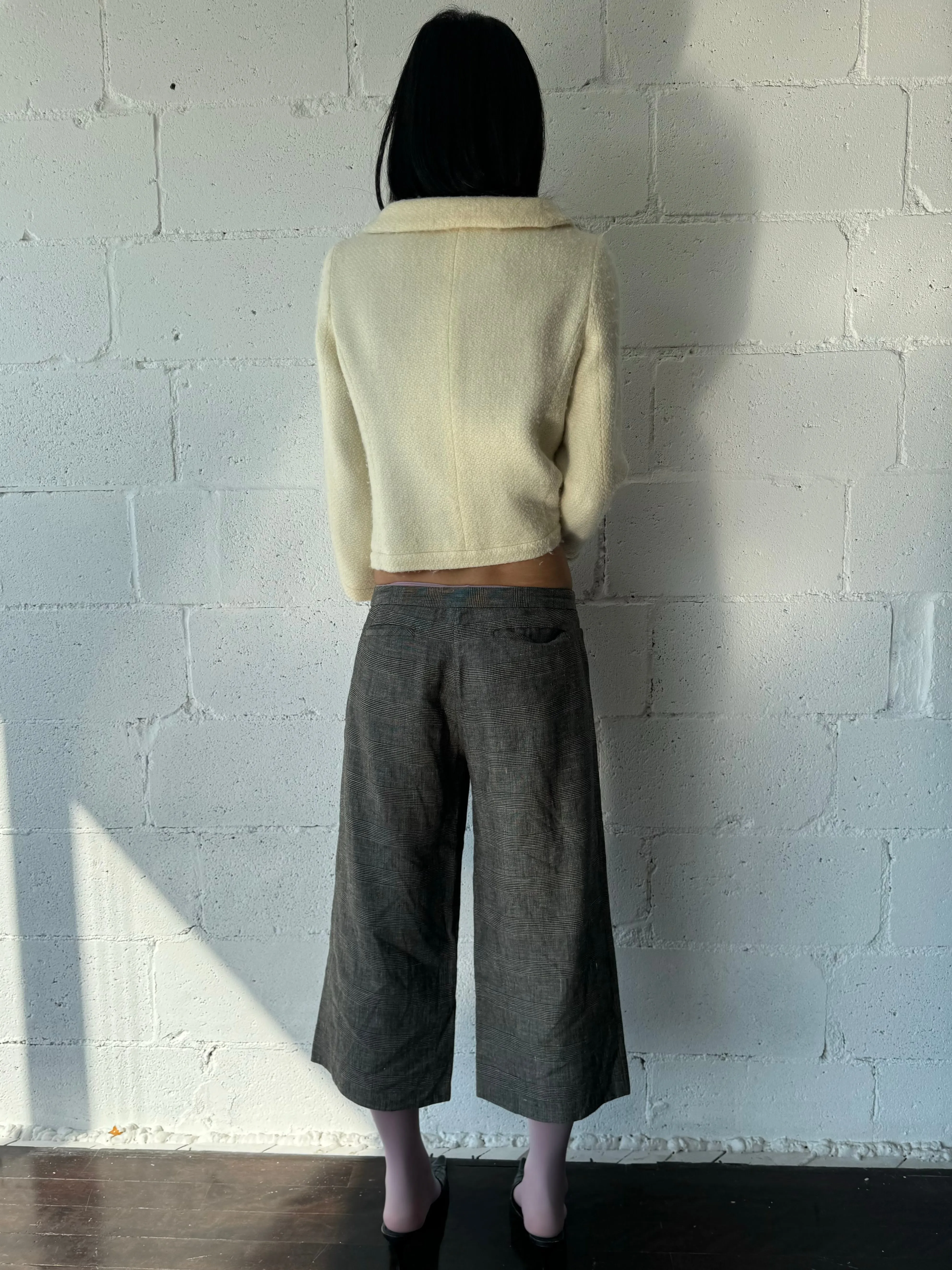 drawstring capris / grey