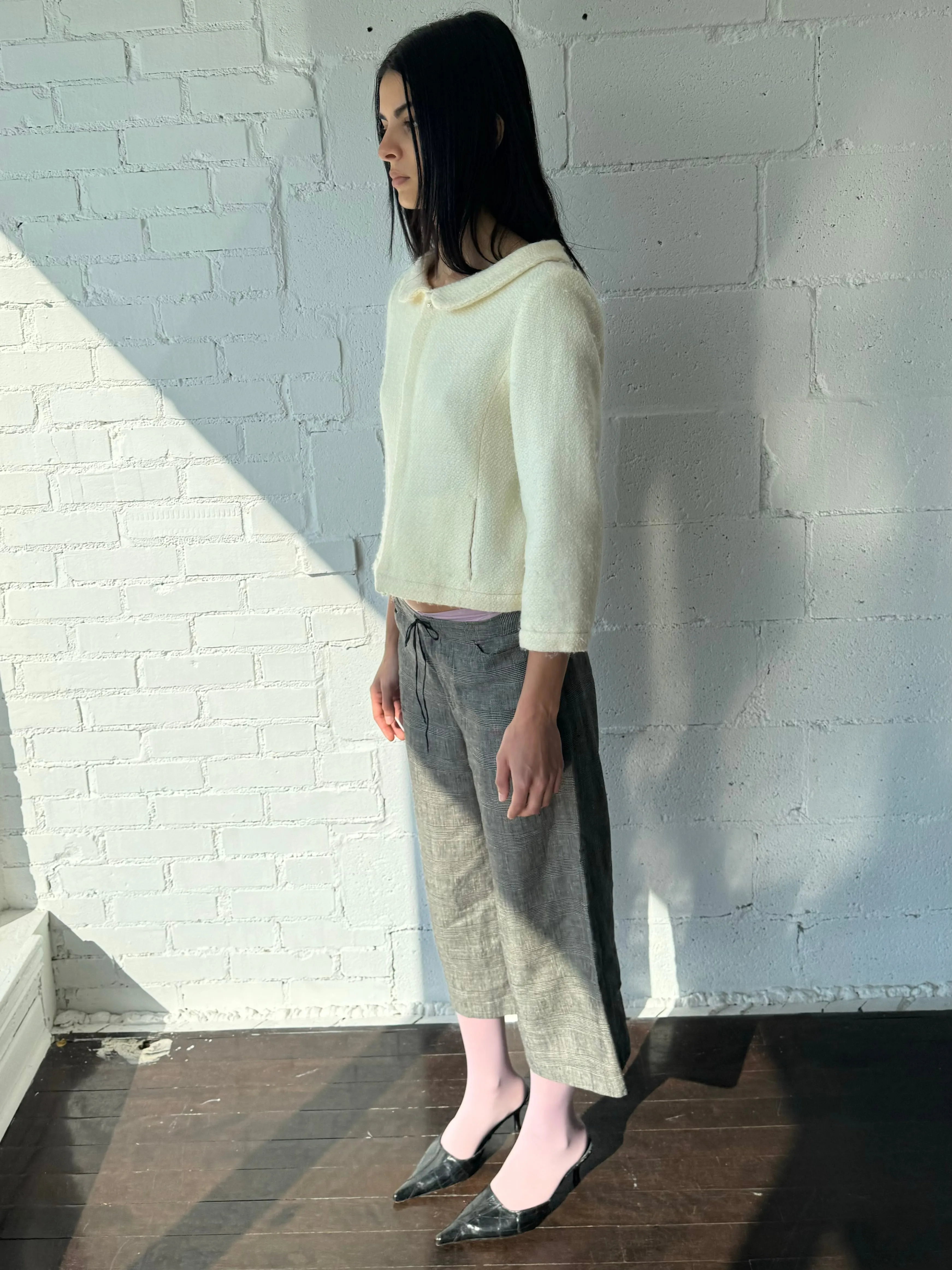 drawstring capris / grey