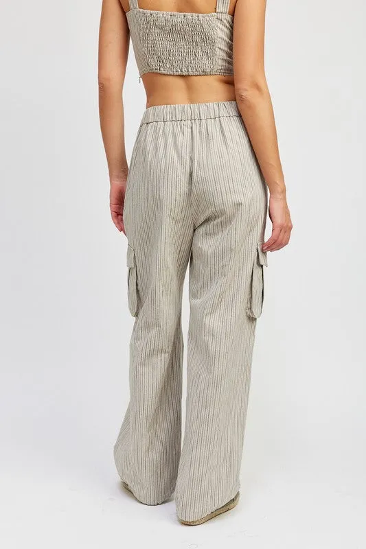Drawstring Cargo Pants