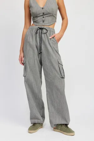 Drawstring Cargo Pants