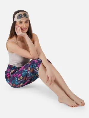 Dream catcher print cotton capris