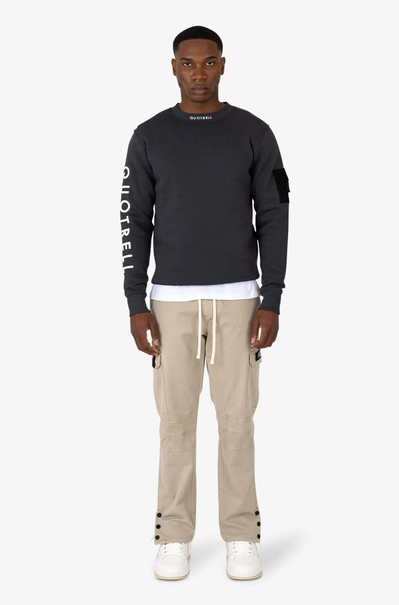 DUBLIN CREWNECK | ANTHRACITE/WHITE