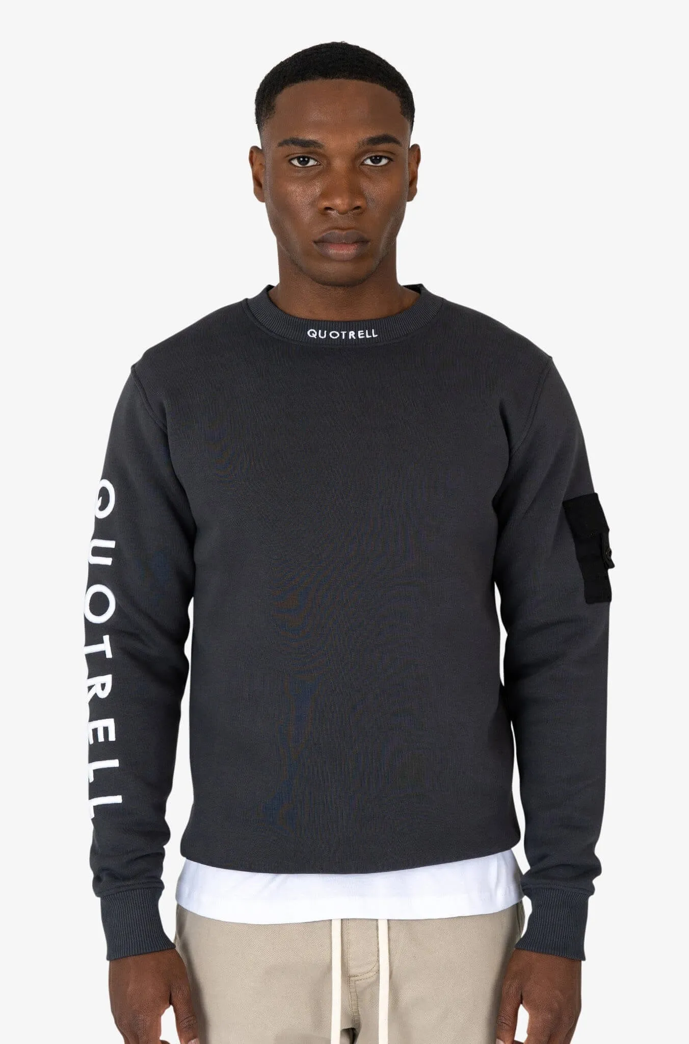 DUBLIN CREWNECK | ANTHRACITE/WHITE