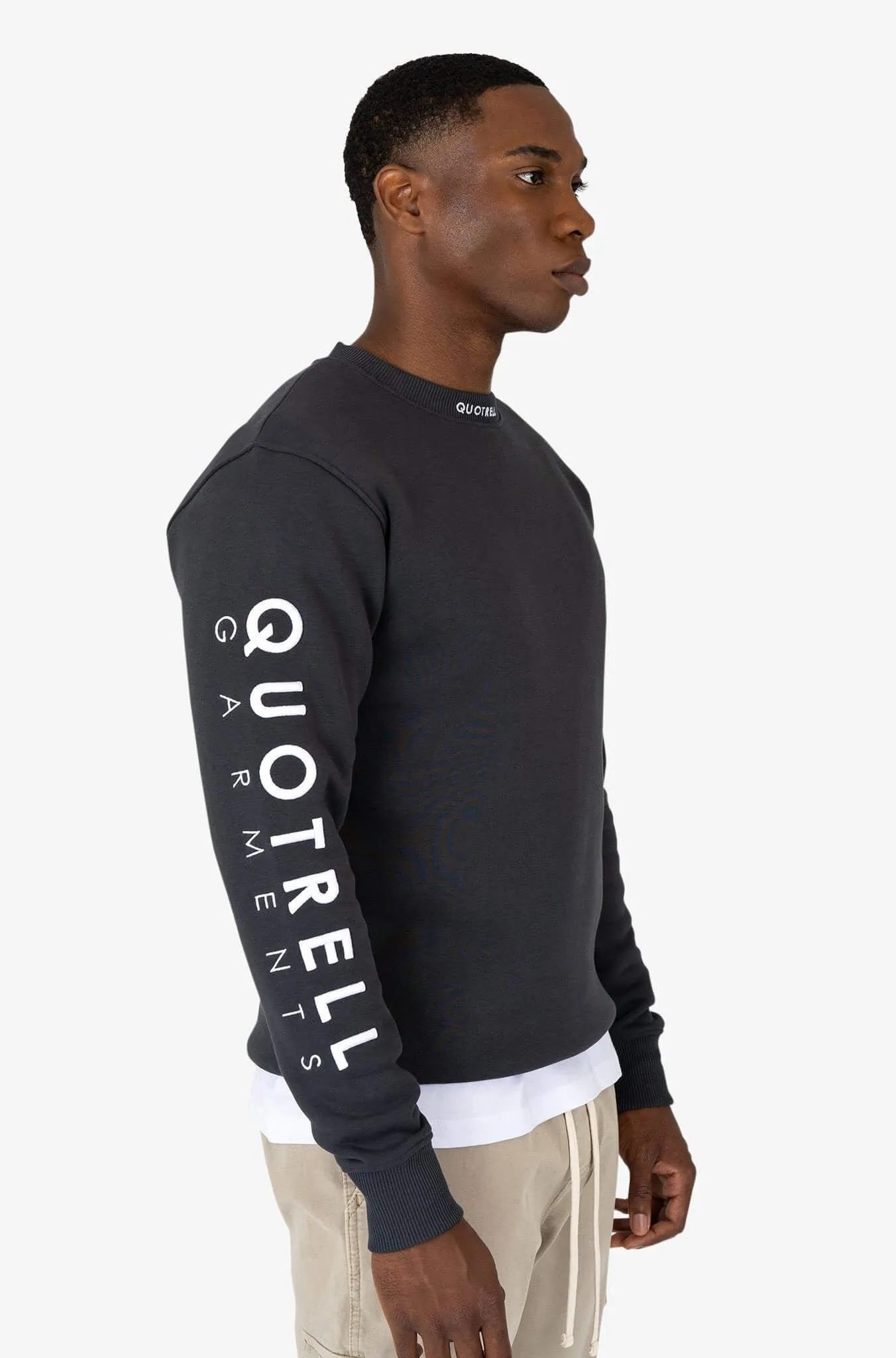 DUBLIN CREWNECK | ANTHRACITE/WHITE