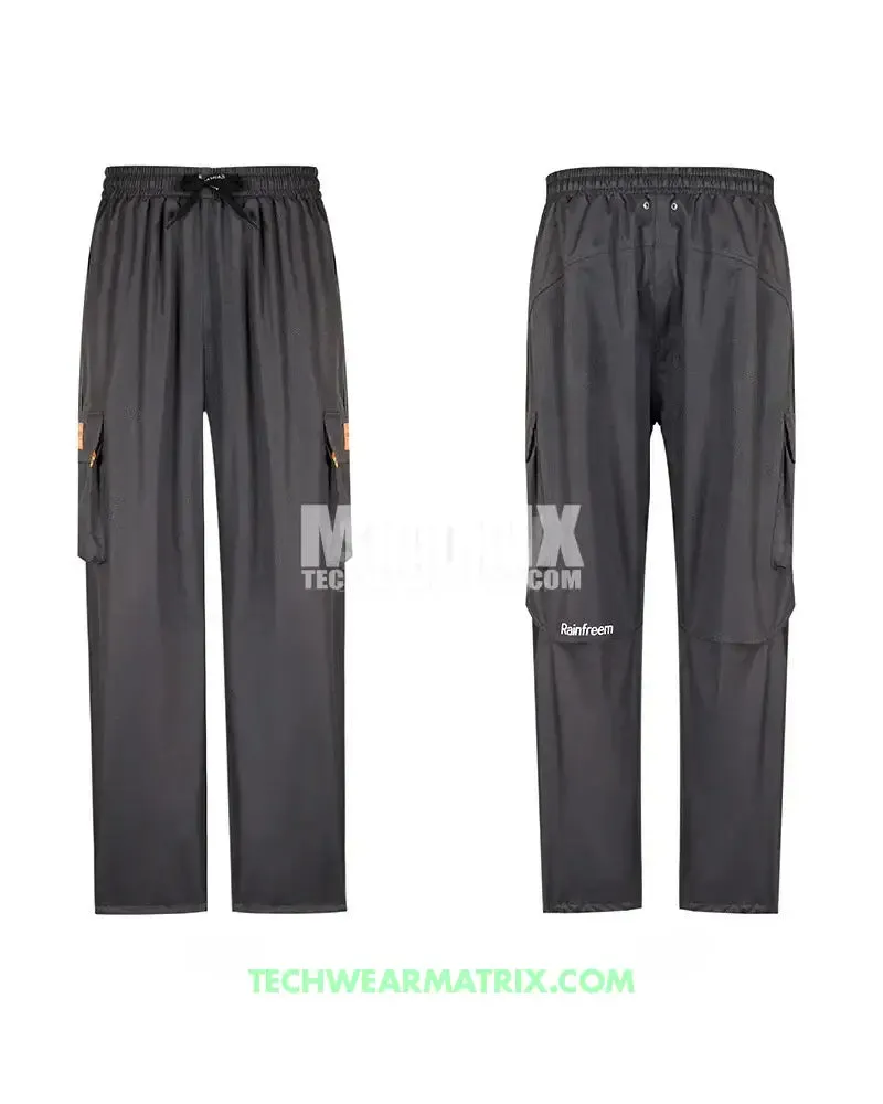 Durable Cargo Rain Pants for