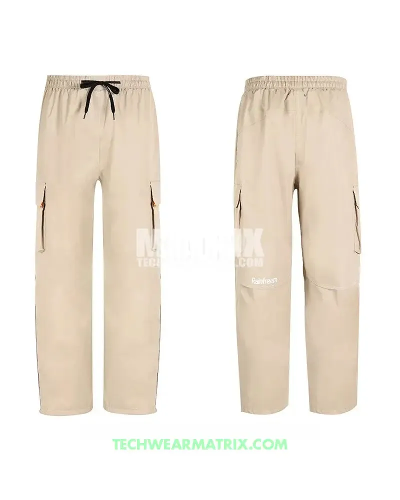 Durable Cargo Rain Pants for