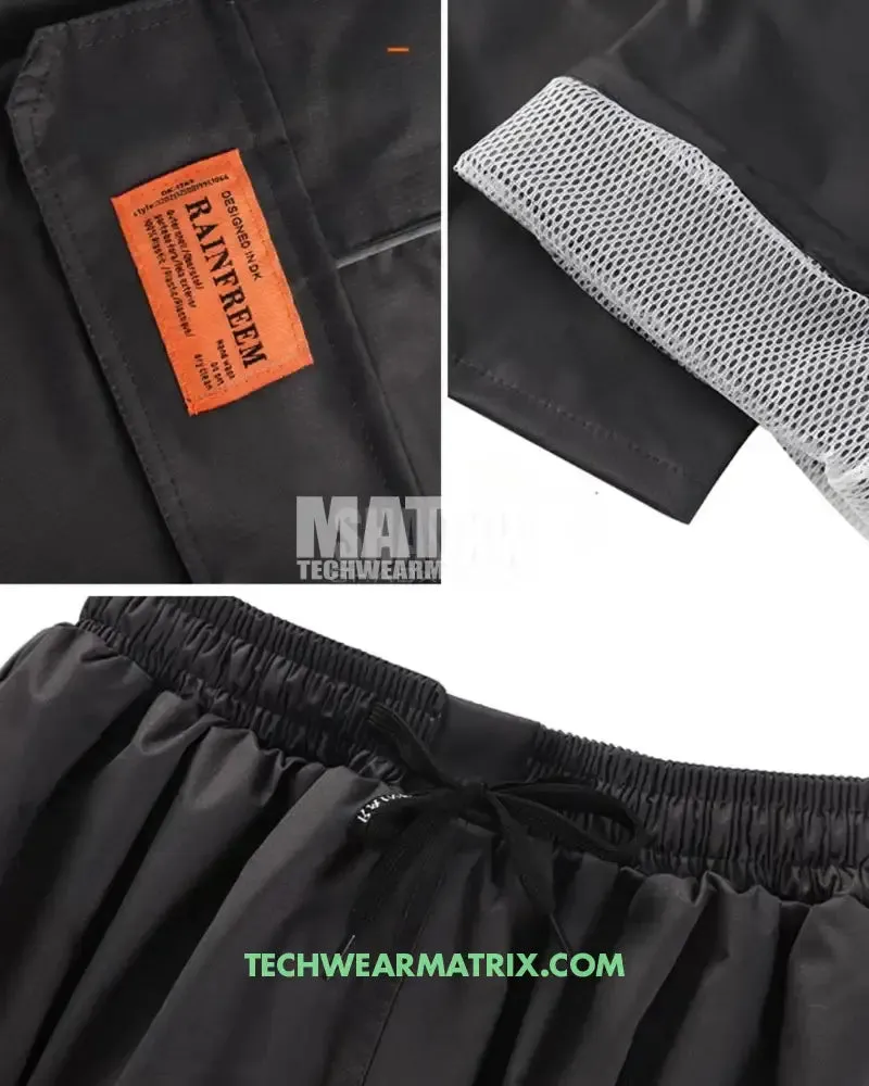 Durable Cargo Rain Pants for