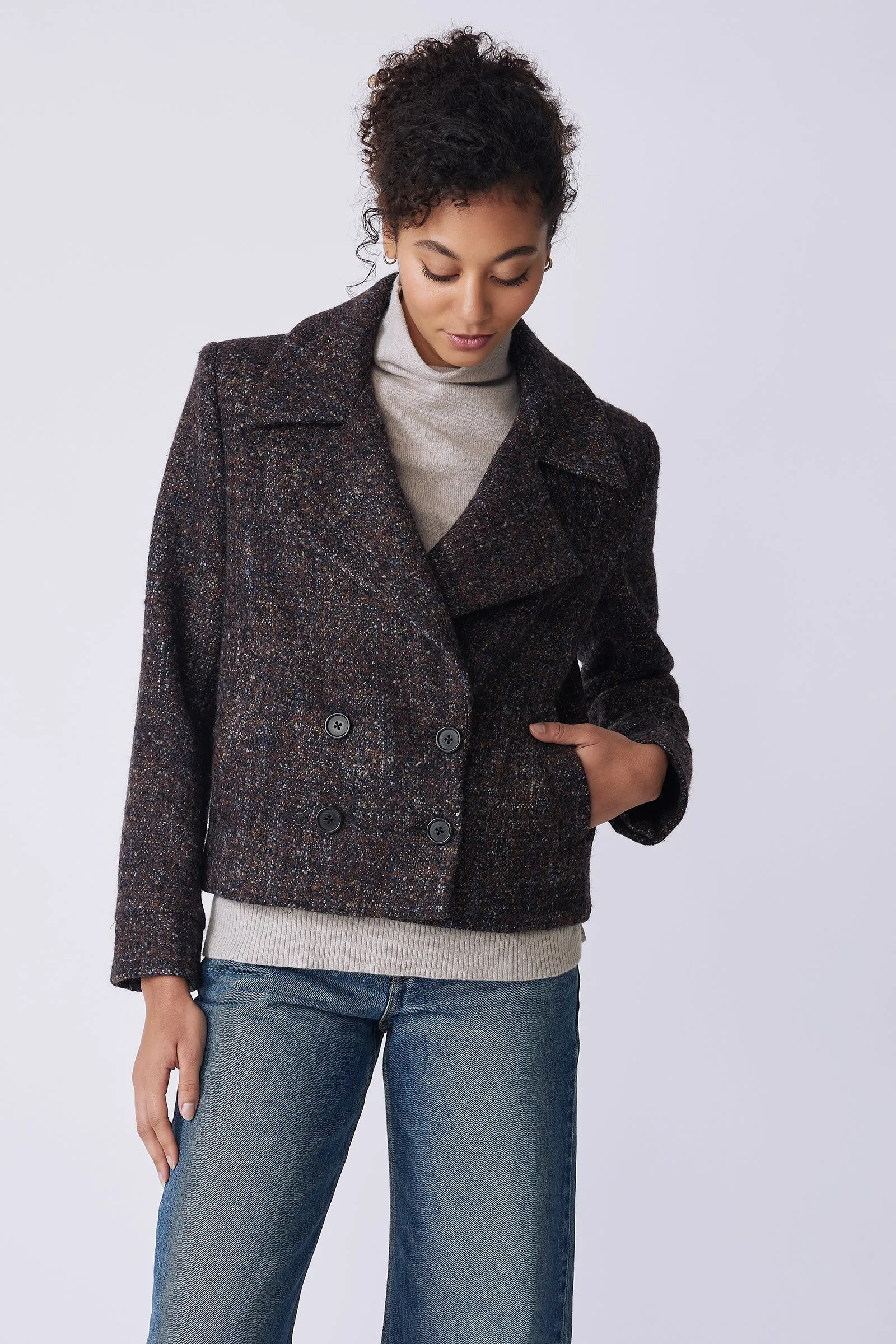 Edina Jacket - Speckled Wool