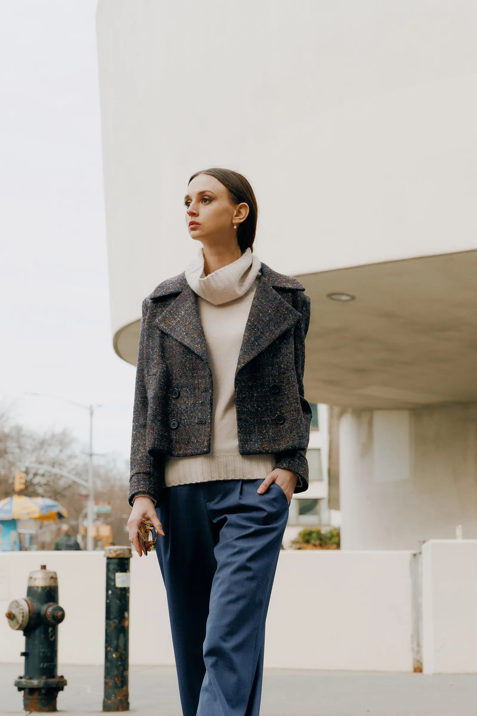 Edina Jacket - Speckled Wool
