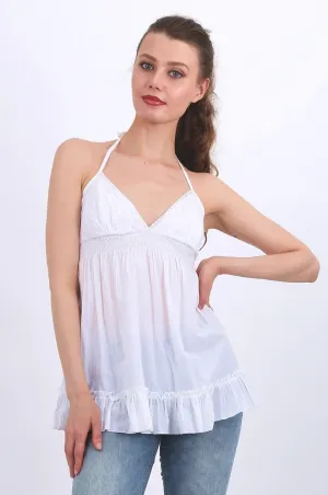 Eliana Bardot top in white