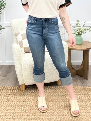 Ella Jane High Waist Tummy Control Capris by Judy Blue