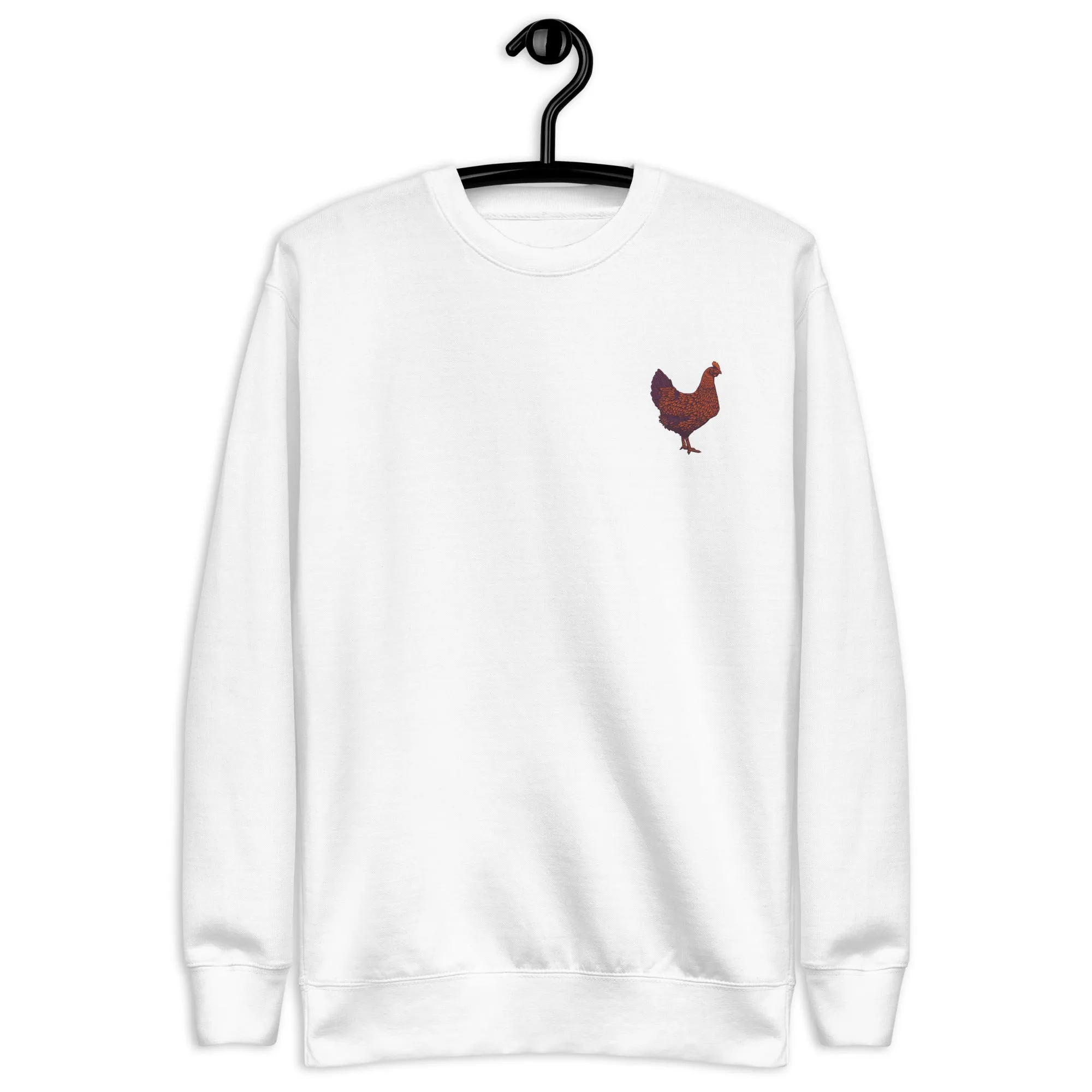 Embroidered Chicken Unisex Sweatshirt