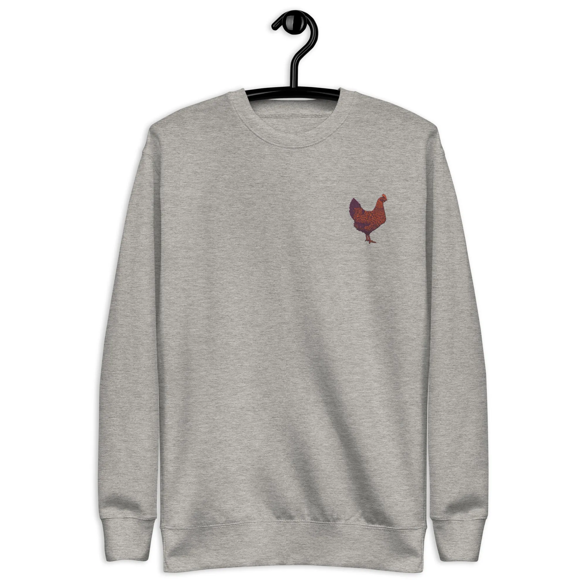 Embroidered Chicken Unisex Sweatshirt