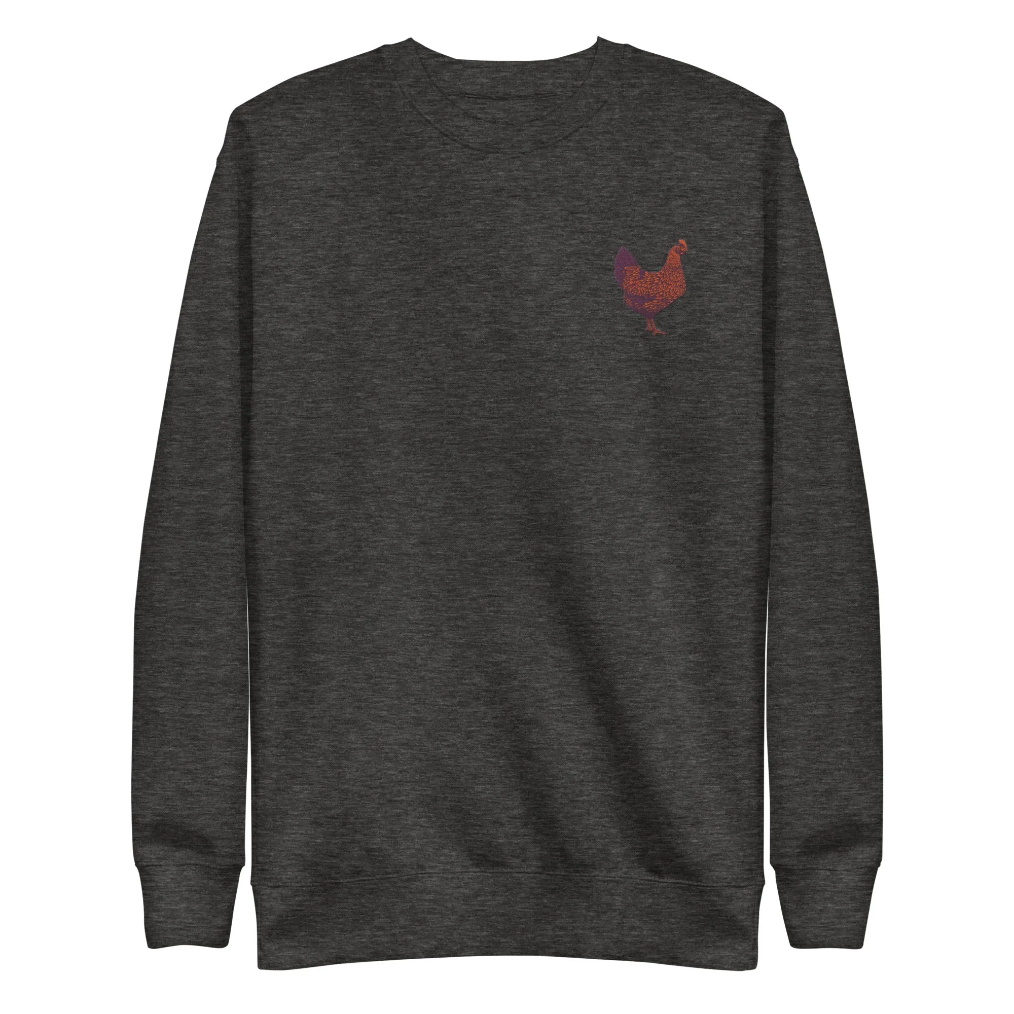 Embroidered Chicken Unisex Sweatshirt