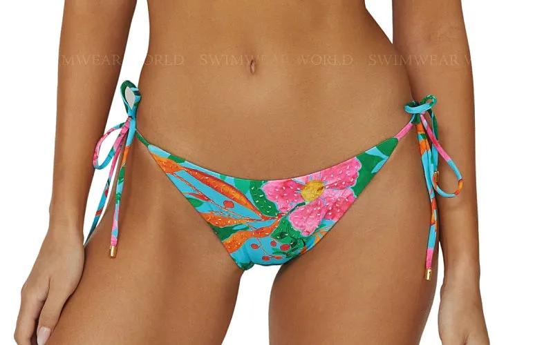 Embroidered Tri-Embroidered Tie Bikini