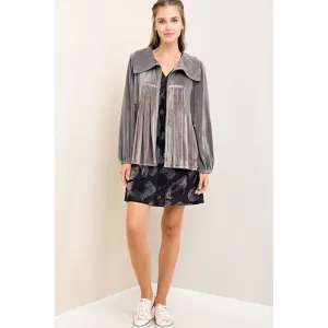 Entro Shiny Silver Zip-Up