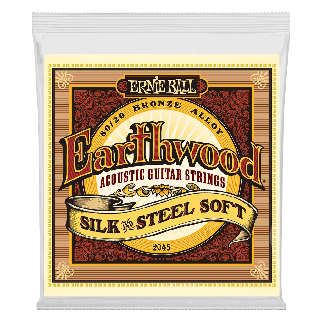 Ernie Ball Earthwood SILK & STEEL (Soft) 80/20 Bronze Acoustic Strings