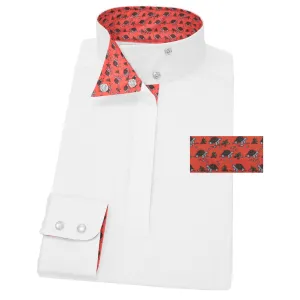 Essex Classics Ladies Tortoise Talent Yarn Wrap Collar Show Shirt